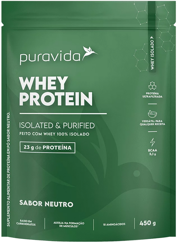 WHEY PROTEIN ISOLADO - WHEY 100% ISOLADO NEUTRO 450g